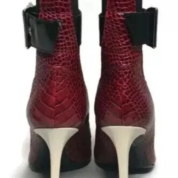 NEW Rag & Bone Wren Leather Booties In Red Sz 37.5 (US 7.5 ) $695 - Picture 4 of 7